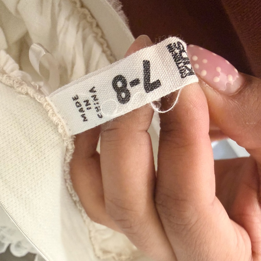 Elegant Cream Tulle A-Line Skirt - Picture 4 of 4